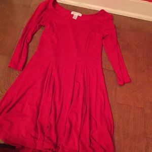 Red piko-like dress